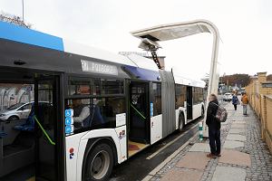 Jeden z autobusw elektrycznych kursujcych ju w Szczecinie