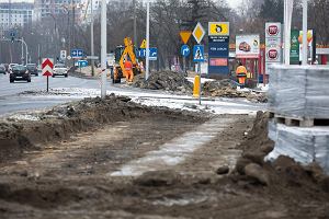 Lublin. Budowa cieki rowerowej przy al. Solidarnoci