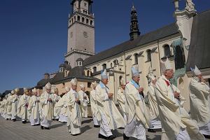 Biskupi podczas wita Matki Boej Jasnogrskiej w Czstochowie, 25.08.2020 r.