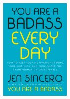 Book cover for "You are a badass every day".