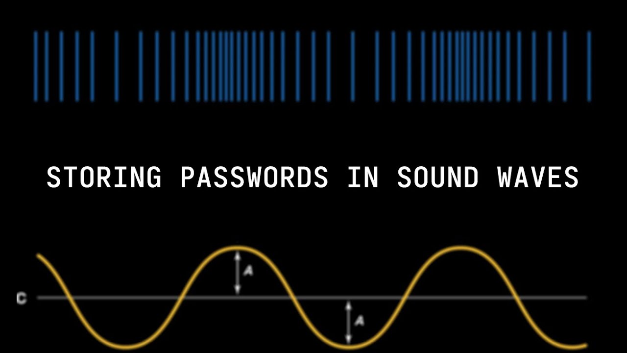 store passwords in soundwaves