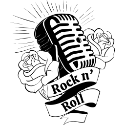 Rock and roll sticker