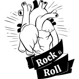 Rock and roll sticker