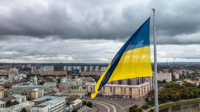 Флаг Украины. Архивное фото