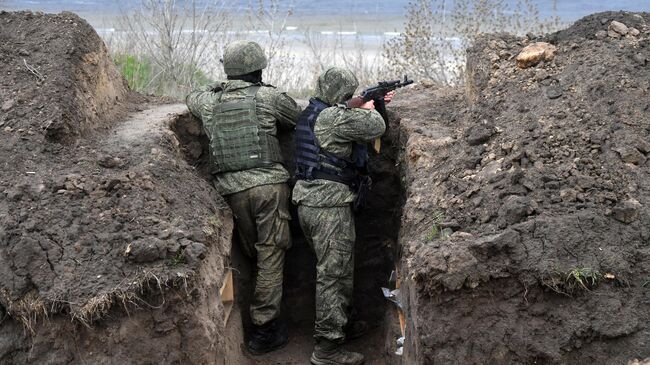 Мобилизованные из Калужской области на позиции в Южном секторе спецоперации