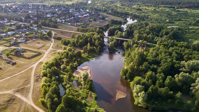 Река Гусь в поселке Гусь Железный Рязанской области