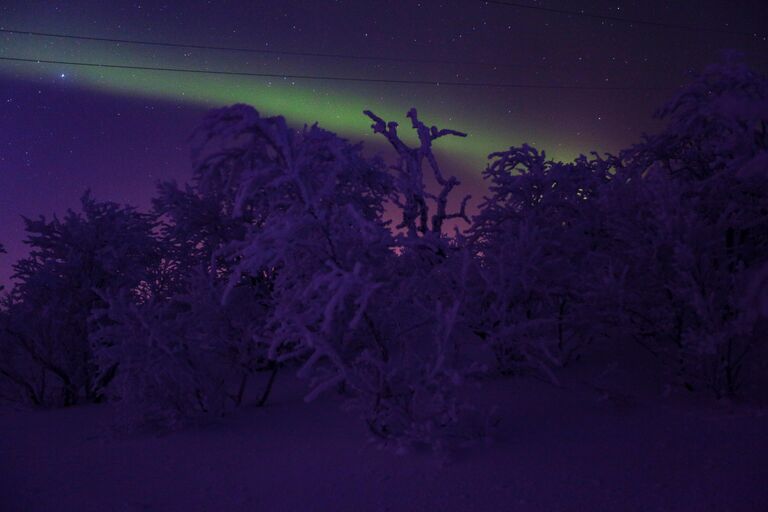 Северное сияние в Мурманской области