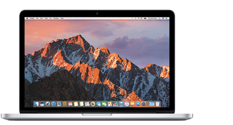 Front of MacBook Pro (13-inch, Retina, Early 2015).