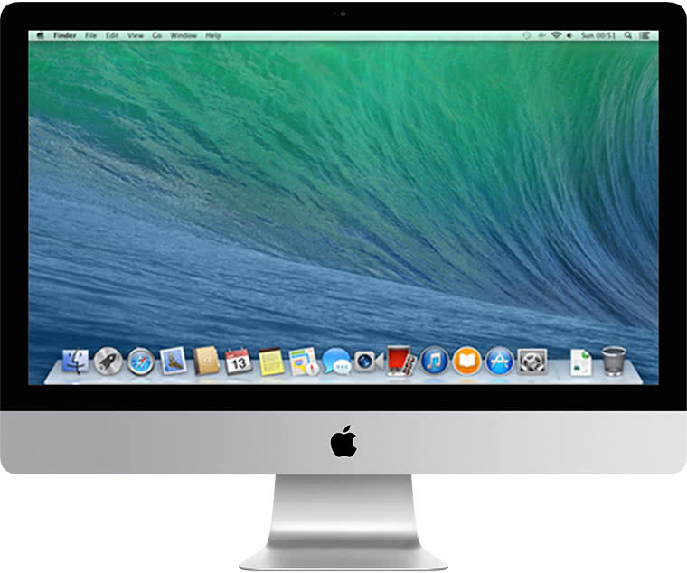 Front of iMac (27-inch, Late 2013)