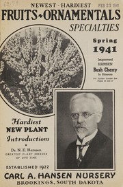 Cover of: [Catalogue] newest-hardiest fruits, ornamentals, specialties: spring 1941