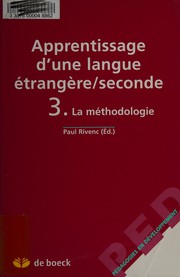 Apprentissage d'une langue étrangère seconde by P. Rivenc