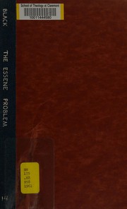 Cover of: The Essene problem.