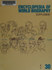 Cover of: Encyclopedia of world biography: Supplement