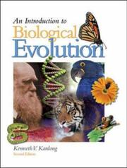 Cover of: An Introduction to Biological Evolution