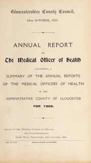 Cover of: [Report 1909]