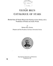 Ulugh Beg's catalogue of stars by Ulugh Beg