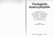 Cover of: Theologische Realenzyklopa die: Autokephalie - Biandrata