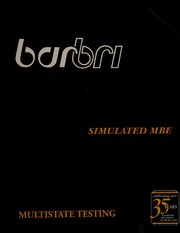 Barbri Bar Review Simulated MBE- MSE 2007 by Barbri