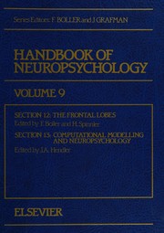 Cover of: Handbook of Neuropsychology, Volume 9