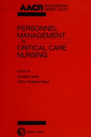 Cover of: Personnel management in critical care nursing