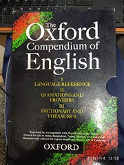 Cover of: The Oxford Compendium of English