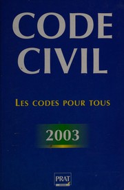 Cover of: Code civil