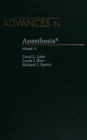 Cover of: Advances in Anesthesia