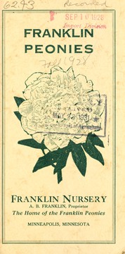 Cover of: Franklin peonies