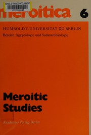 Meroitic studies by International Meroitic Conference (3rd 1977 Toronto, Ontario)