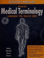 Cover of: Instructor's Manual for Medical Terminology: Language for Health Care