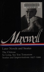 Cover of: Later novels and stories