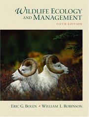 Wildlife ecology and management