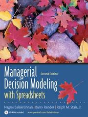 Cover of: Managerial Decision Modeling with Spreadsheets and Student CD Package (2nd Edition)