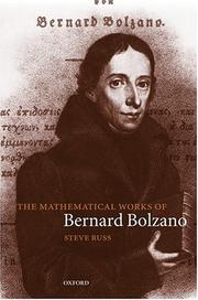 The mathematical works of Bernard Bolzano by Bernard Bolzano