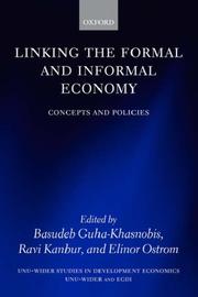 Cover of: Linking the Formal and Informal Economy: Concepts and Policies (Wider Studies in Development Economics)