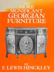 Cover of: The more significant Georgian furniture