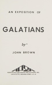 Cover of: An exposition of Galatians