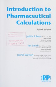 Cover of: Introduction to Pharmaceutical Calculations