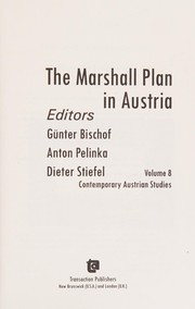 Cover of: The Marshall Plan in Austria