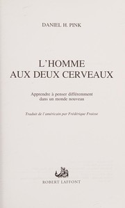 L'homme aux deux cerveaux by Daniel H. Pink