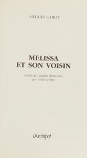 Melissa et son voisin by Meg Cabot