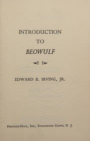 Cover of: Introduction to "Beowulf" (Landmarks in Literature)