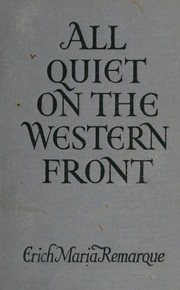 Cover of: All Quiet on the Western Front