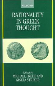 Cover of: Rationality in Greek Thought