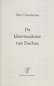 Cover of: De kleermaakster van Dachau