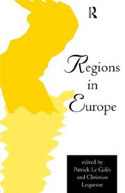 Cover of: Regions in Europe