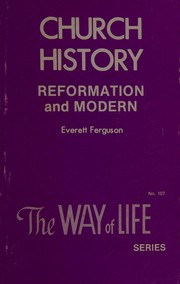 Cover of: Church History Reformation and Modern