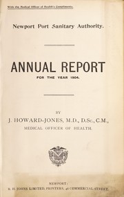 Cover of: [Report 1904]