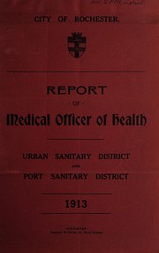 Cover of: [Report 1913]