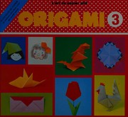 Cover of: Origami 3: L'art du papier plié